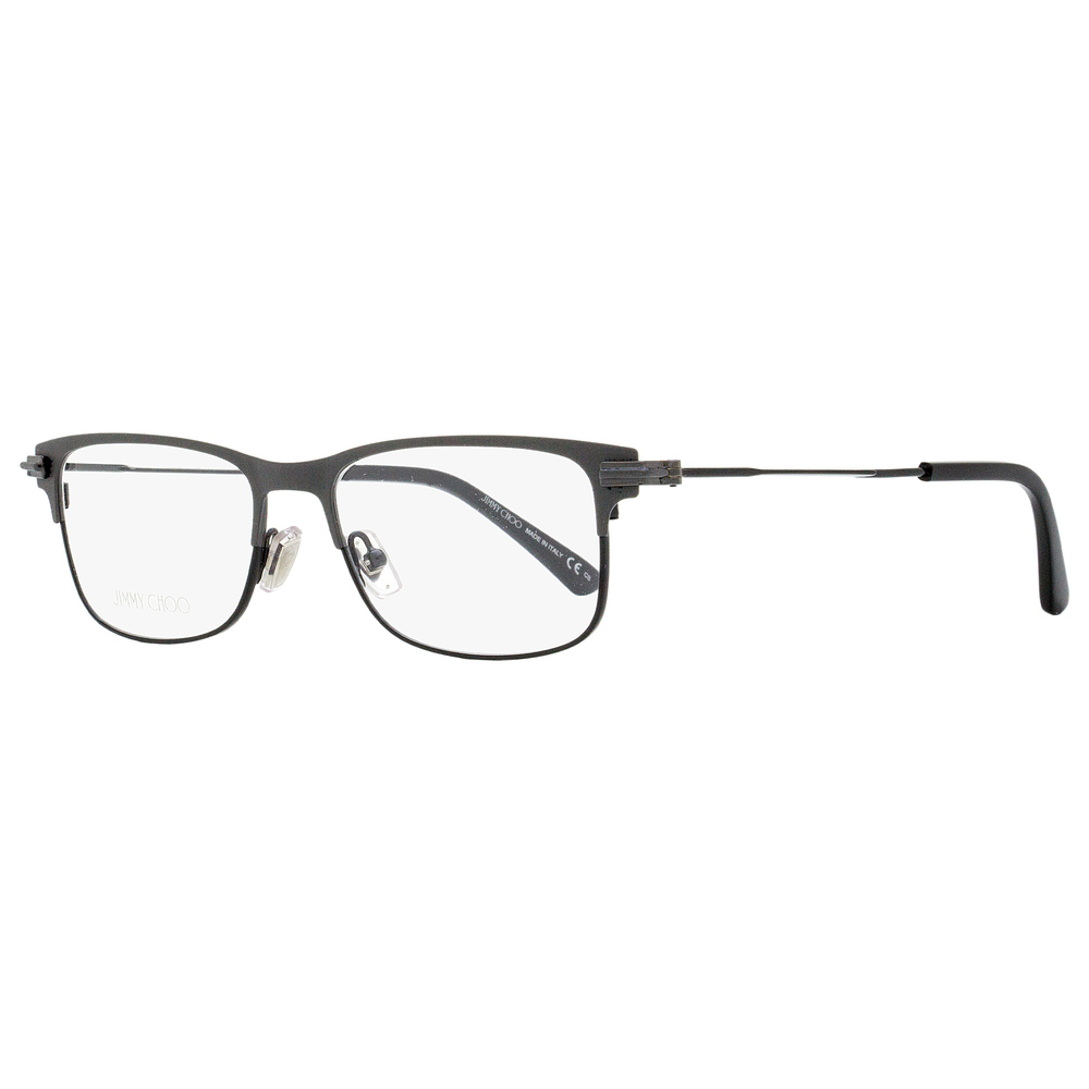 Jimmy Choo Rectangular Eyeglasses JM006 807 Matte/Shiny Black 54mm